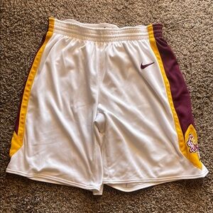 Nike ASU White and Maroon Athletic Shorts (Legit Team Wear)